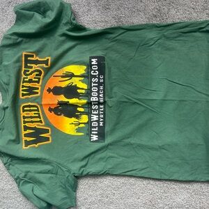 Wild West Green Short Sleeve Tee